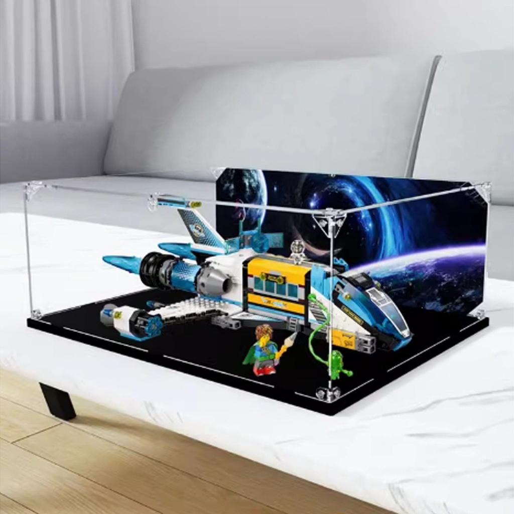Acrylic Collectibles Display Box for Lego 71460 Space Bus Display Box Block Model Transparent Dustproof Storage Box Display Box Only