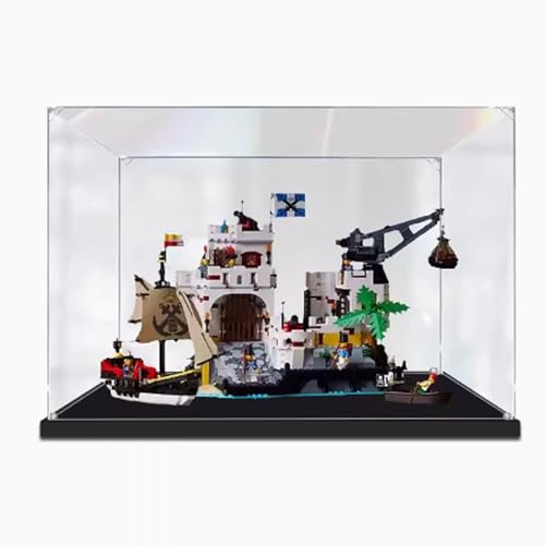 Acrylic Transparent Display Box Compatible with Lego 10320 Pirate Ship Model Dustproof Display Gift Protect Decorations Collectibles Storage Organizer Box Only 2mm