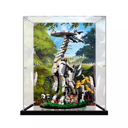 AZIZAT Acrylic Display Case for Lego Longnecked Beast 76989 Building Block Modelsshow Box Collect Dustproof Storage Only Display Boxes Not Models Background