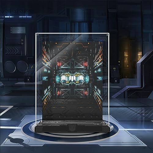 AZIZAT Acrylic Display Case Is Compatible with Lego 10302 Optimus Prime Building Kit Model Collectibles Dustproof Clear Display Box only Storage Box3mm