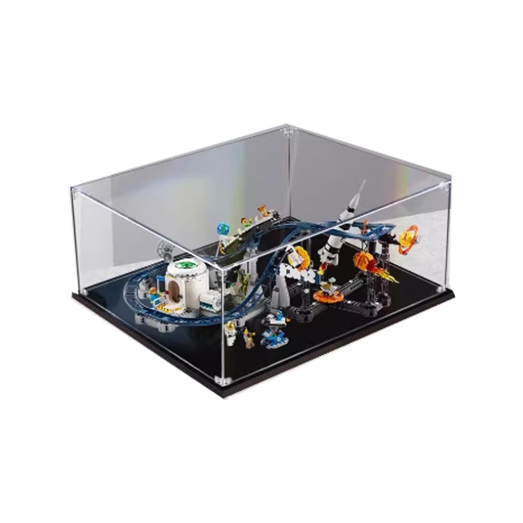 Acrylic Transparent Display Case for Lego 31142 Space Roller Coaster Dustproof Transparent Display Case Showcase236118118 inches Display Case Only 2mm