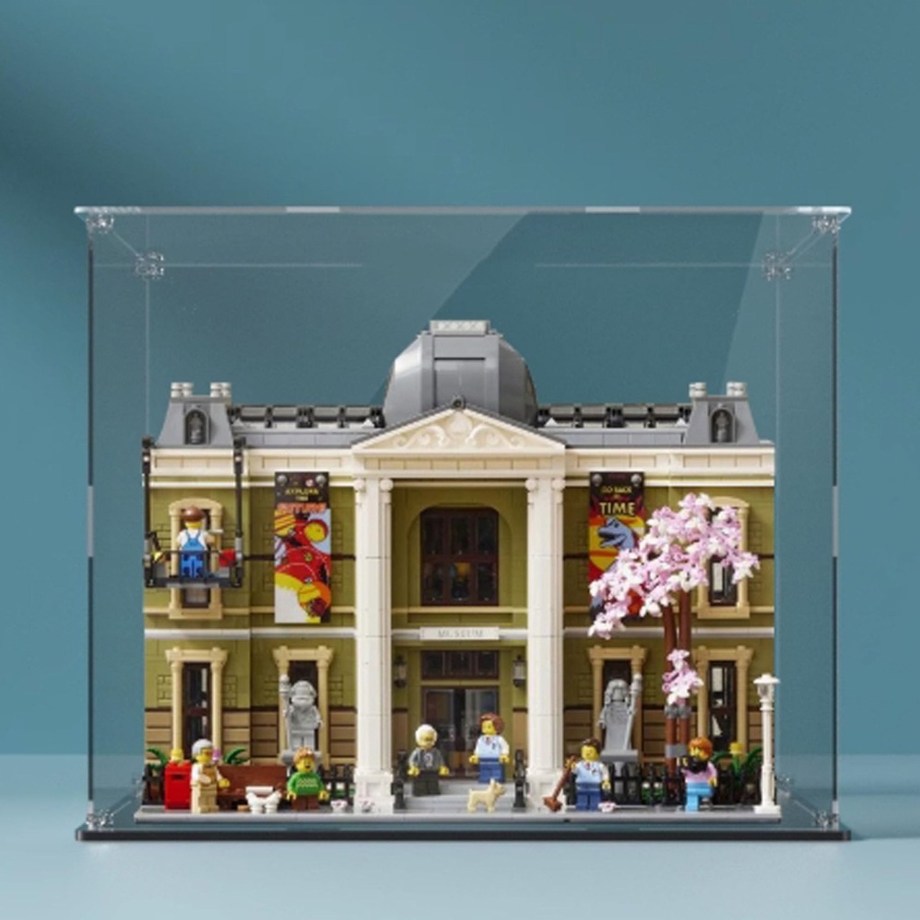 Acrylic Display case Compatible with Lego 10326 Museum Display Box kitdustproof UVResistant Transparent Display case Display case only 3mm Transparent