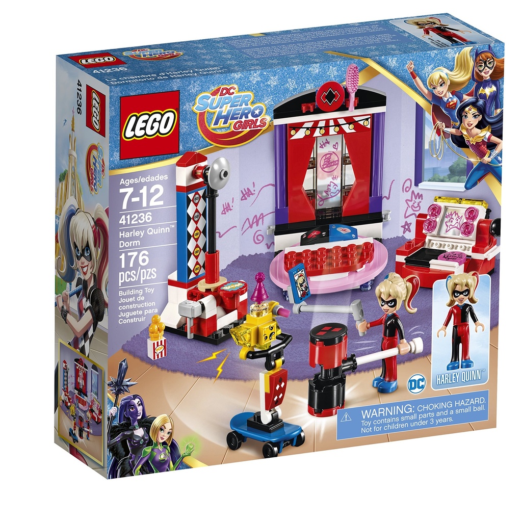 LEGO DC Super Hero Girls Harley Quinn Dorm 41236 Building Kit 176 Piece