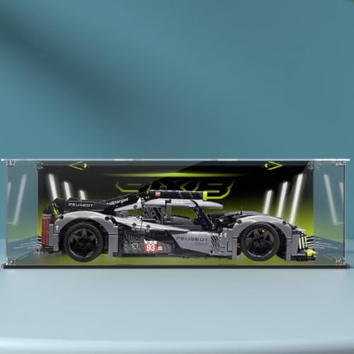 Acrylic Clear Display Case for Lego 42156 Racing Display BoxBuilding Block Collectibles Transparent Dustproof Showcase Storage Box Only Case Background Style