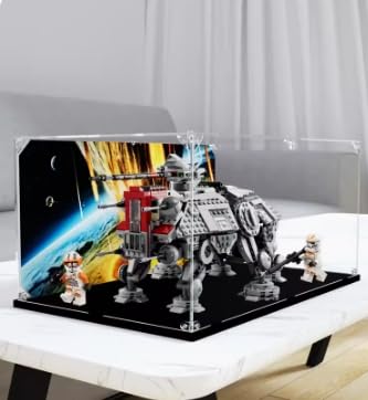 Acrylic Clear Display Case for Lego 75337 Walker Display BoxBuilding Block Collectibles Transparent Dustproof Showcase Storage Box Display Box Stand for Only Case 3mm