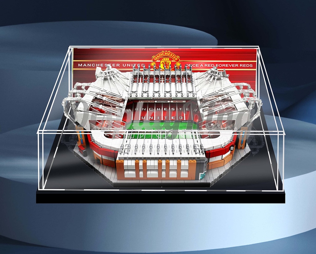 Acrylic Display case for Lego Old Trafford Manchester United 10272 Lego Set is not IncludedWith theme background