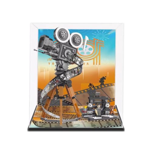 Acrylic Display Case for Lego Disney Walt Disney Tribute Camera 43230 Showcase Protect Decorate Model with Dustproof Storage Background D