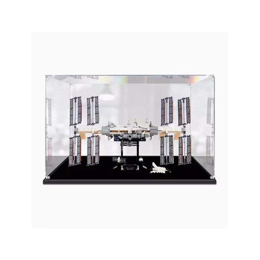 Acrylic Transparent Display Case for Lego 21321 International Space Station Dustproof Transparent Display Case Showcase216137110 inches Display Case Only 2mm