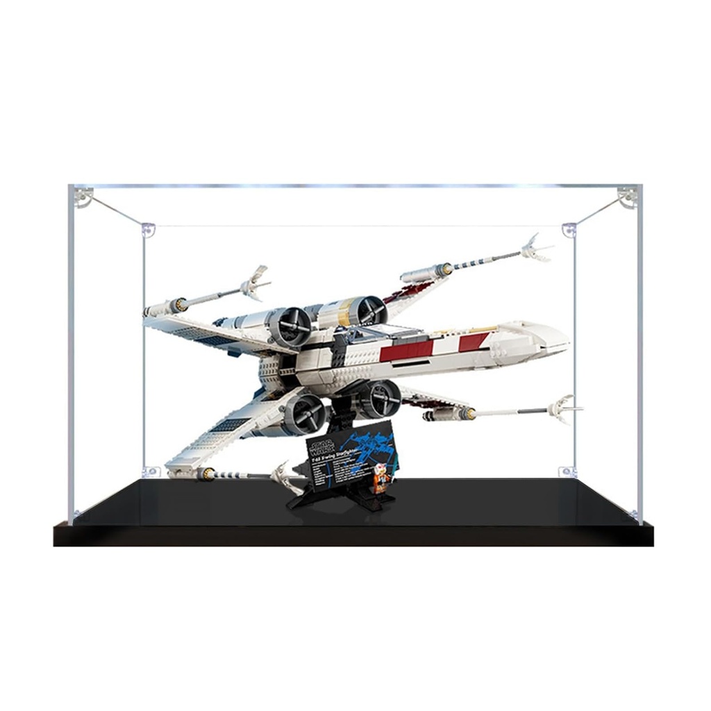 Acrylic Display Box Acrylic Display Case for Lego 75355 Xwing starfighter model Transparent Dustproof Display Box 605030 cm Model Not Included