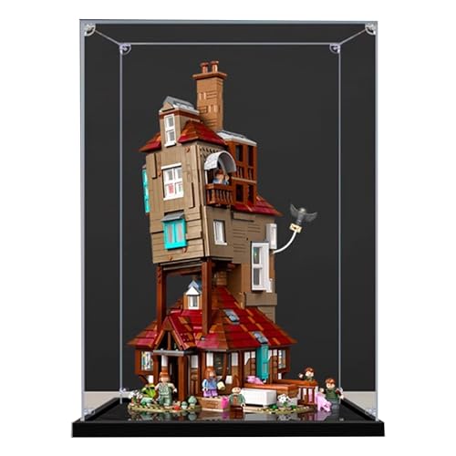 Acrylic Display case Compatible with Lego 76437 The Ugly House Display Box kit dustproof UVResistant Transparent Display case Display case only kit not Included 3mm