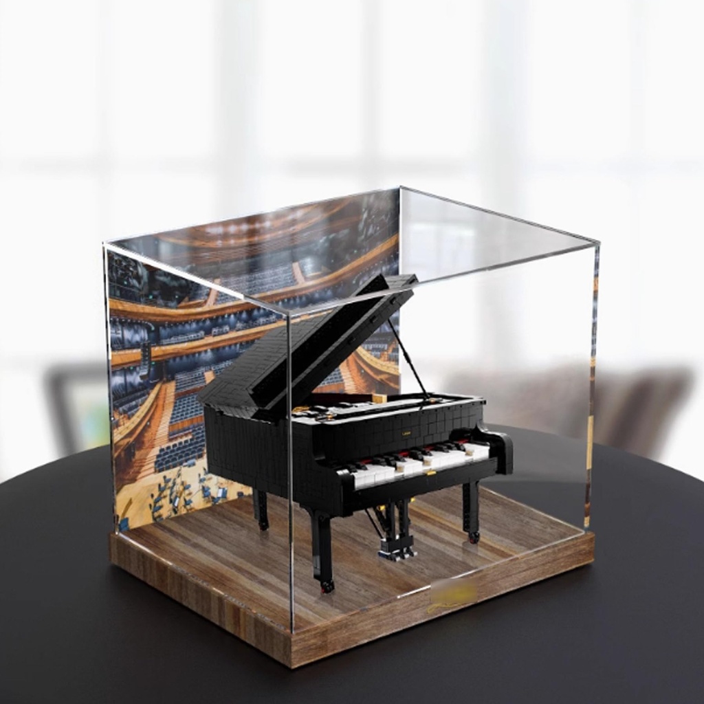 Acrylic Display Box Compatible with Lego 21323 Piano Clear Boxes for Displaying Collectibles Dustproof Display Boxes Box Only Raised Base A 3mm