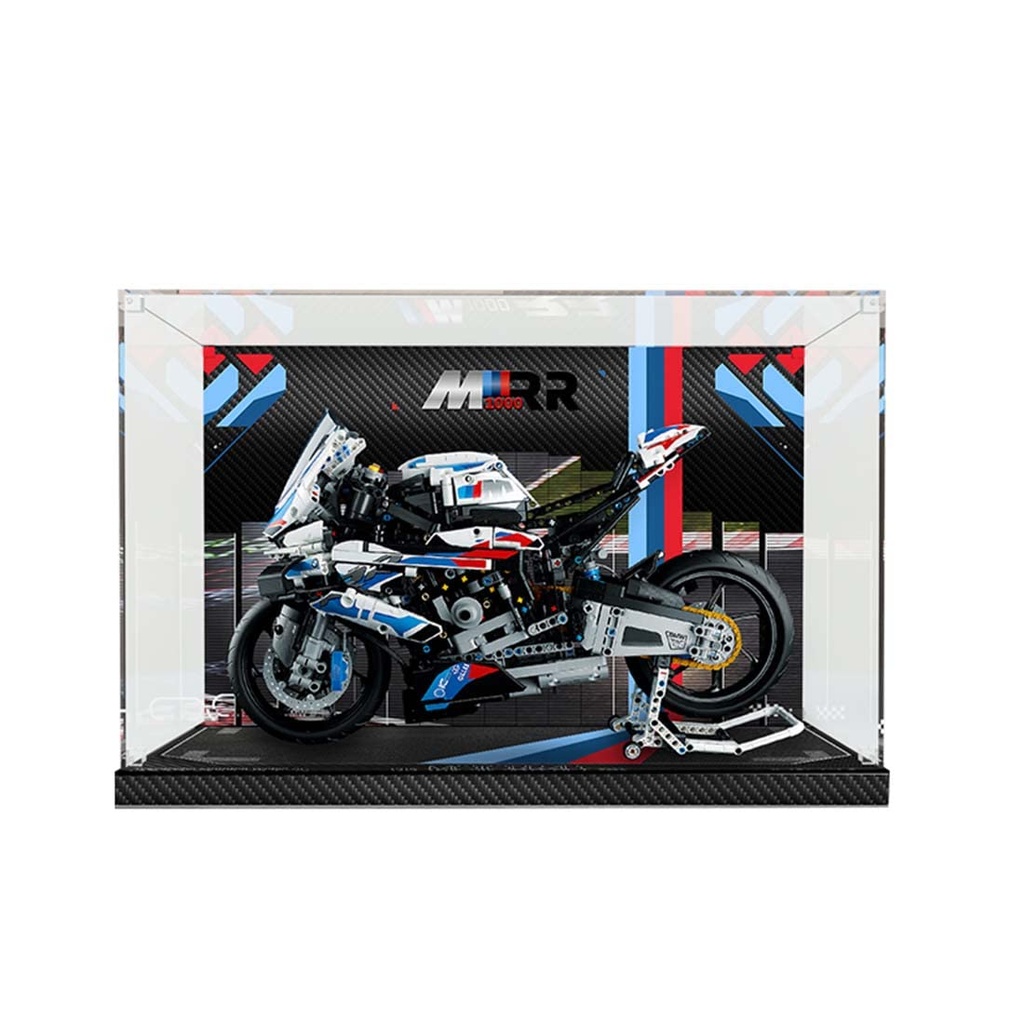 ALiquid Acrylic Display Case for Lego M 1000 RR 42130 3MM Acrylic Display Box for Lego 42130 Building Set NOT Included