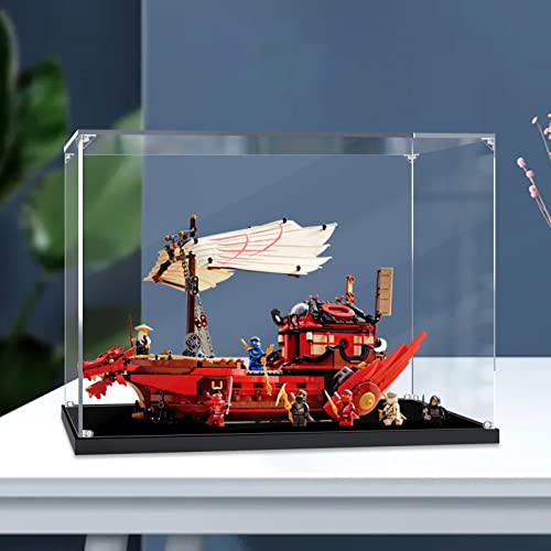 AZIZAT Clear Acrylic Display Case Dustproof Box Display Box for Lego 71705 Destinys Bounty Building Kit Collectibles Model Only Storage Box 3mm