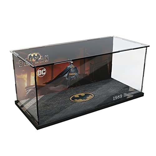 AZIZAT Acrylic Display Case Clear Show BoxDisplay Box for Lego 40433 Batmobile Building Model Only Storage Box background