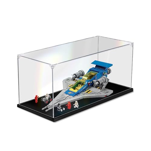 AZIZAT Acrylic Display CaseIts Compatible with Lego 10497 Galaxy Spacecraft Building Kit Suitable for Model Display Dust Prevention CollectionOnly Display Case