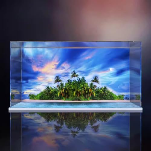 AZIZAT Acrylic Display Case It Is Compatible with Lego 42064 Marine Resources Exploration Vessel Model Collectibles Dustproof Clear Display Box only Storage Box 3mm background