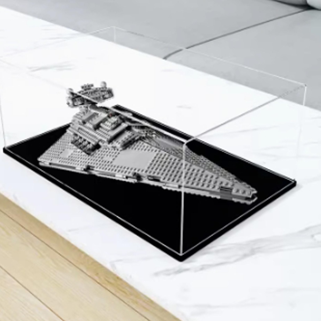 Acrylic Clear Display Case for Lego 75055 Imperial Jagdpanther Display BoxBuilding Block Collectibles Transparent Dustproof Showcase Storage Box Display Box Stand for Only Case 3mm