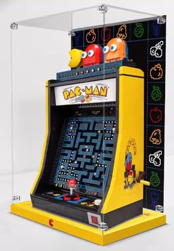 Acrylic Showcse Compatible with Lego 10323 Slot Machine Showcase Dustproof Glass Cover Transparent Storage Model Box Display Case Only A