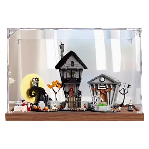 Acrylic Clear Display Case for Lego 21351 Christmas Eve Surprise Dustproof Box Storage Box Transparent Box Display Box Compatible with Lego 21351Only Case No Model 2mm