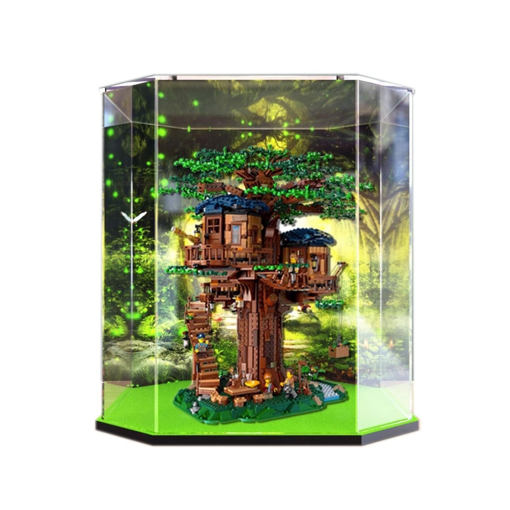 Acrylic Display Case for Lego Ideas Tree House 21318ShowcaseProtect Decorate Model with Dustproof StorageGifts Background L