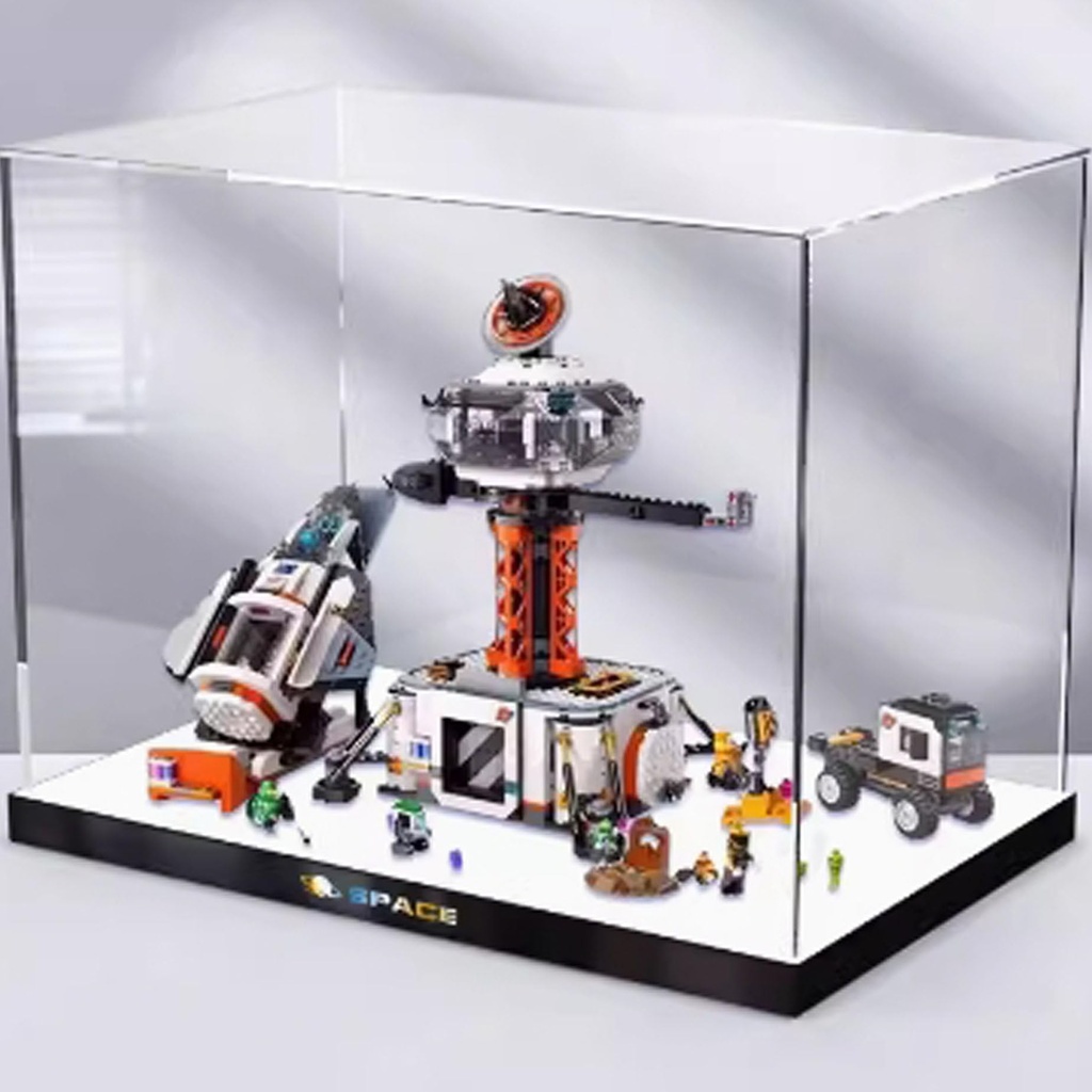 Acrylic Display Clear Collectors Box Compatible with Lego 60434 Space Shuttle Building Block Model Dust Storage Box Display Box Box Only Style 2