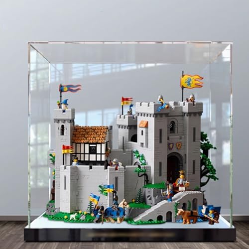 Acrylic Display Box Compatible with Lego 10305 Castle Model Kit Collectible Gift Display Box Organizer Box Only Transparent