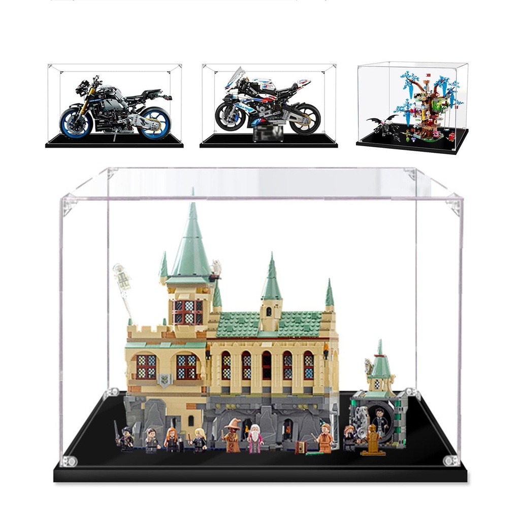 197x787x177in Clear Display Case for Lego 76389 603513mm Thick Acrylic Large Display BoxDustproof Protection Showcase for Action Figures Collectibles