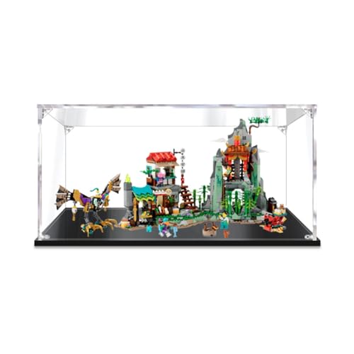 AZIZAT Acrylic Display CaseIts Compatible with Lego 80044 Heroic Team Building Kit Suitable for Model Display Dust Prevention CollectionOnly Display Case Transparent 2mm