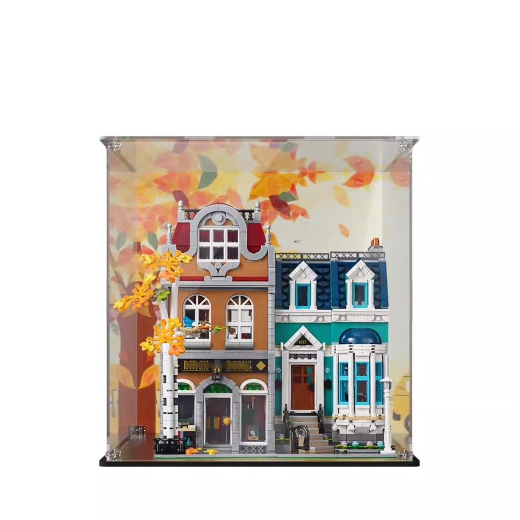 AZIZAT Acrylic Countertop Display Box Show CaseIts Suitable for Lego 10270 Bookstore Product Models Displayingcollectingdustproofstorage Background