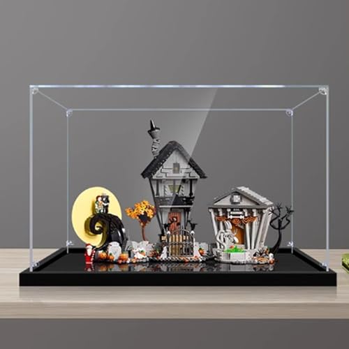Acrylic Clear Display Case for Lego 21351 Christmas Eve Surprise Dustproof Box Storage Box Transparent Box Display Box Compatible with Lego 21351Only Case No Model Clear 2mm