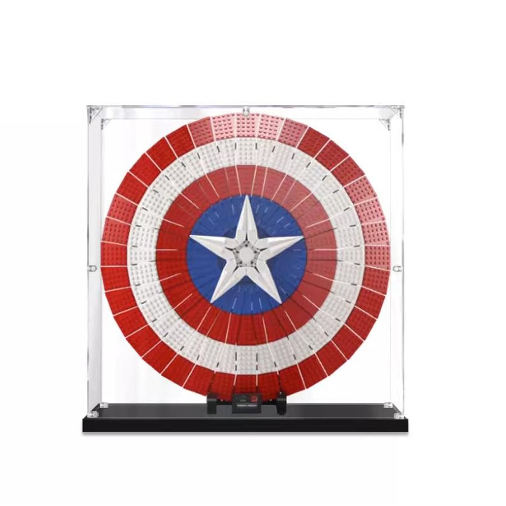 Acrylic Display Case for Lego Marvel Captain Americas Shield 76262ShowcaseProtect Decorate Model with Dustproof StorageGifts 2mm Transparent