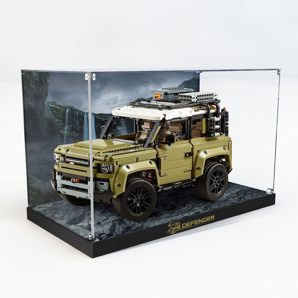 COOLDAC Acrylic Display Case for Lego Technic Land Rover Defender 42110 Car Building Blocks Model SetDustProof Transparent Clear Display Box Showcase The Model NOT Included