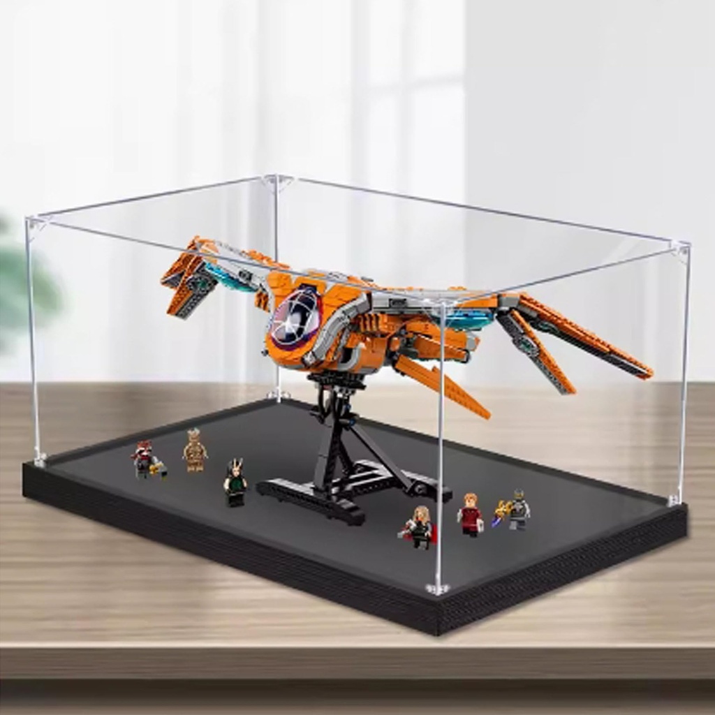 Acrylic Collectibles Display Box Compatible with Lego 6193 Spaceship fighters Display Box Block Model Transparent Dustproof Storage Box Display Box Only 2mm