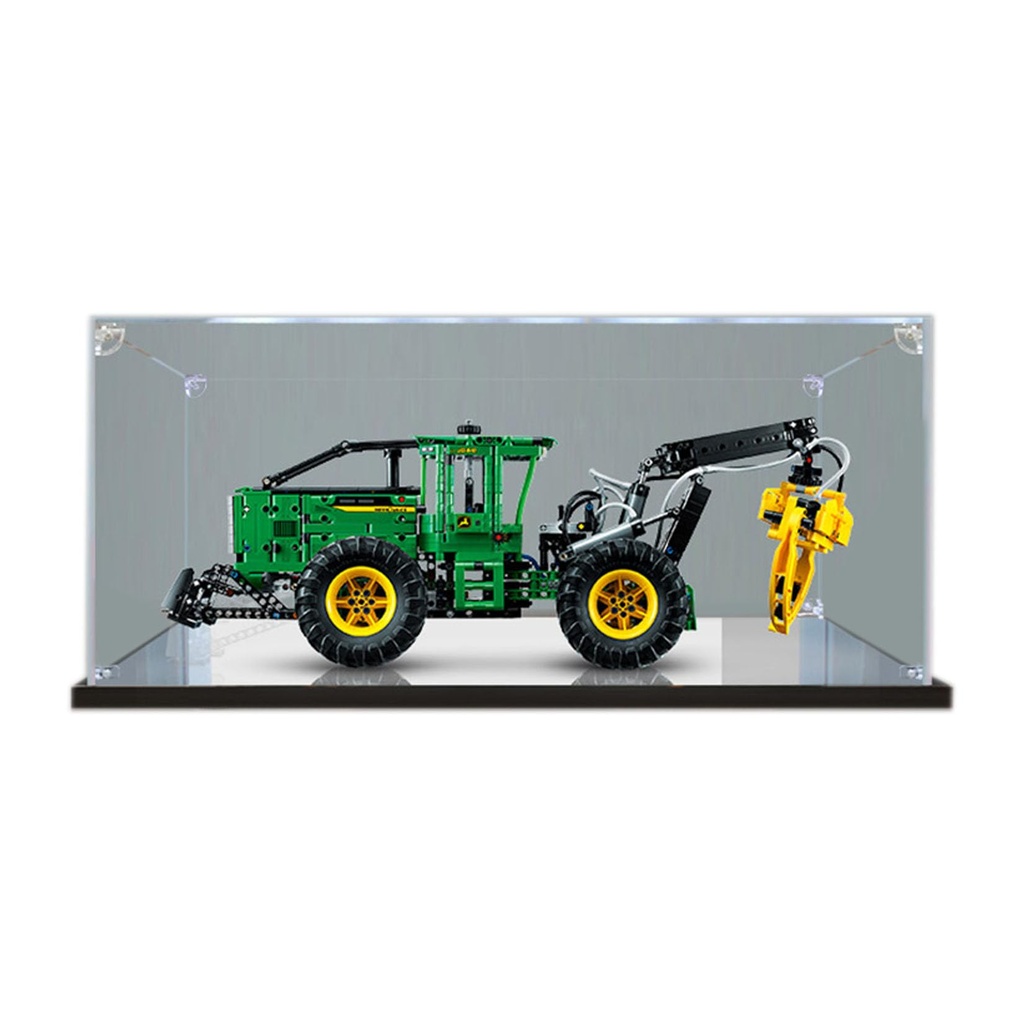 Acrylic Display Case for Lego Technic John Deer 948LII Skidder 42157 Showcase Protect Decorate Your Model with Dustproof Storage 3mm Transparent