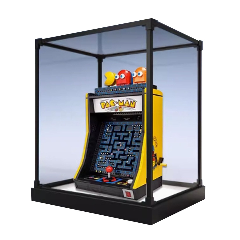 Acrylic 2mm Display Case for Lego 10323 PacMan Arcade Game Machine Model Transparent Dustproof Display Box Compatible with Lego 10323 KitsModel not Included 30 x 20 x 45 CM