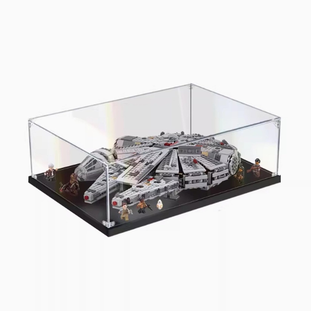 Acrylic Display Case for Lego 75105 Millennium Falcon Dustproof Display Case Model not included 3mm