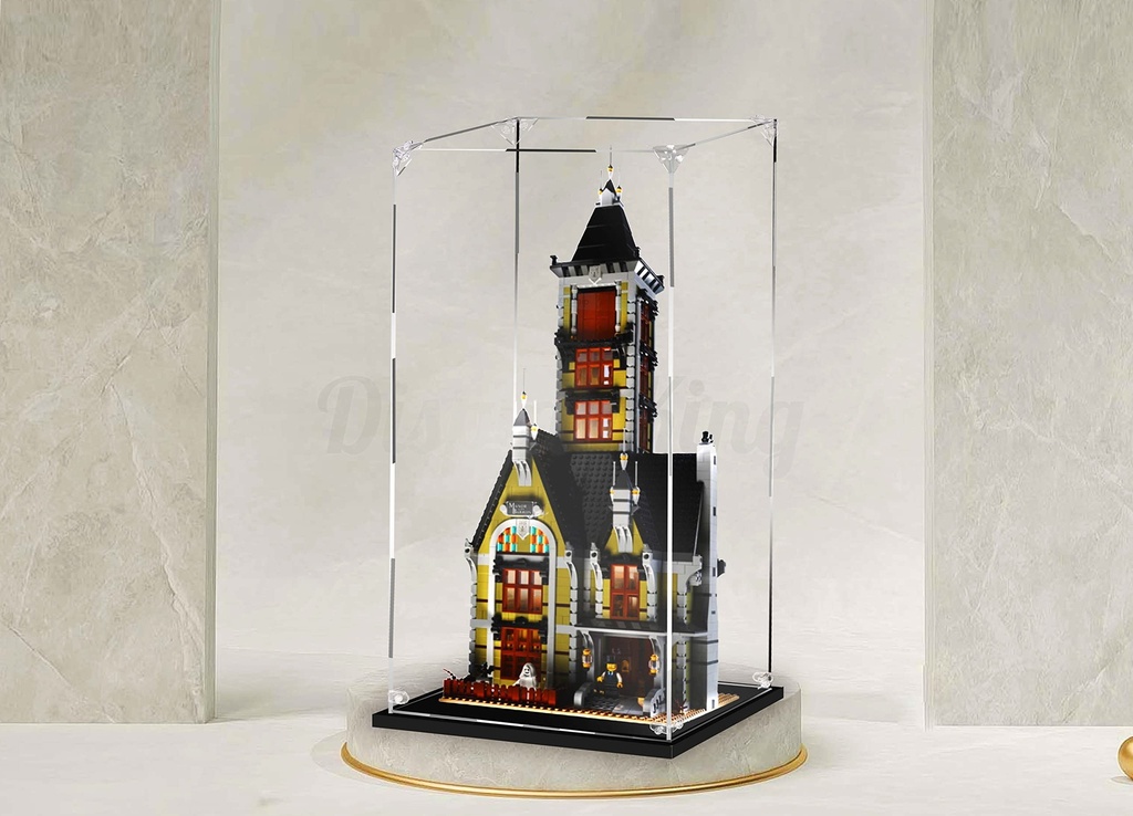 Acrylic Display case for Lego Haunted House 10273 3mm Thickness dustFree and Crystal Clear Display case with ScrewLego Set is not Included No Background