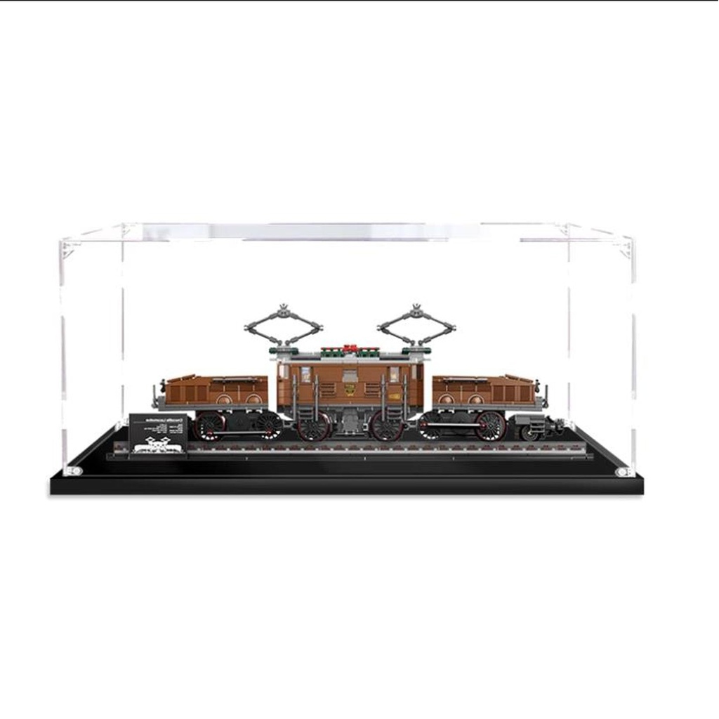 Acrylic Display Case for Lego Crocodile Locomotive 10277 Showcase Protect Decorate Model with Dustproof StorageCollectibles Gifts 2mm Transparent