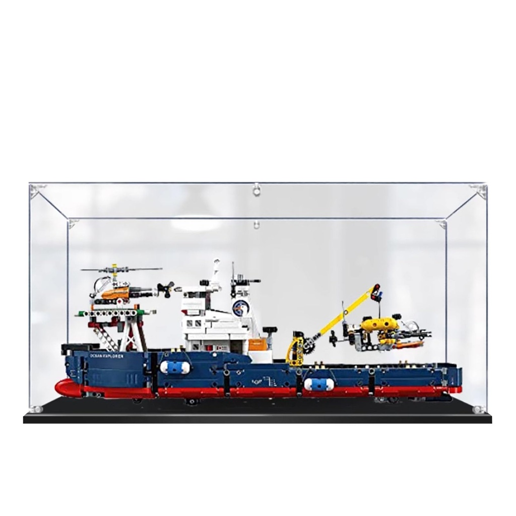 Acrylic Display Case for Lego 42064 Dustproof Box Storage Box Transparent Box Display Box Compatible with Lego 42064Only Case No Model 3mm