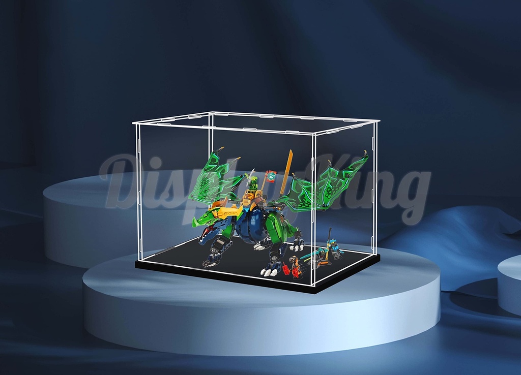 Acrylic Display case for Lego Lloyds Legendary Dragon 71766 Lego Set is not Included No background
