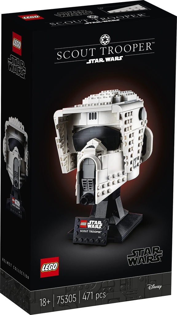 LEGO 75305 Star Wars Scout Trooper Helmet Building Set for Adults Collectible Gift Model