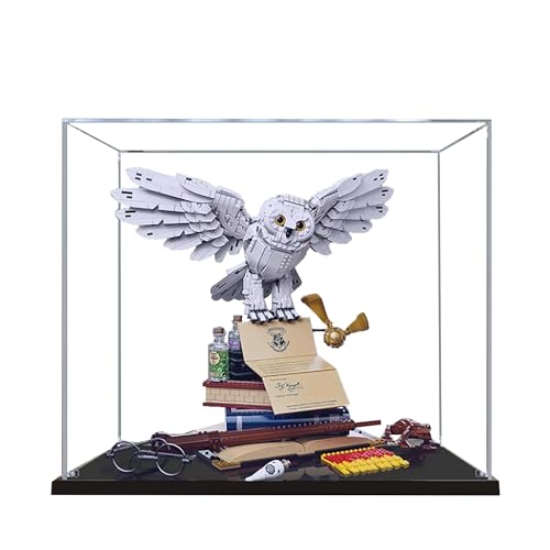 Acrylic Display Case for Lego 76391 Hedwig Model 3mm Dustproof Display Box Display Case Compatible with Lego 76391 Model Not Included Transparent Build 2MM