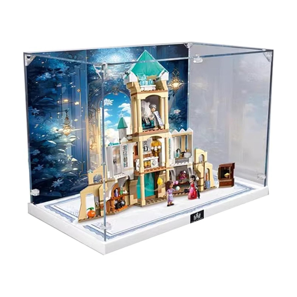 Acrylic Display Box Model Kit Compatible with Lego 43224 Castle Clear Acrylic Box for Displaying Dolls Dustproof Display Box Box Only