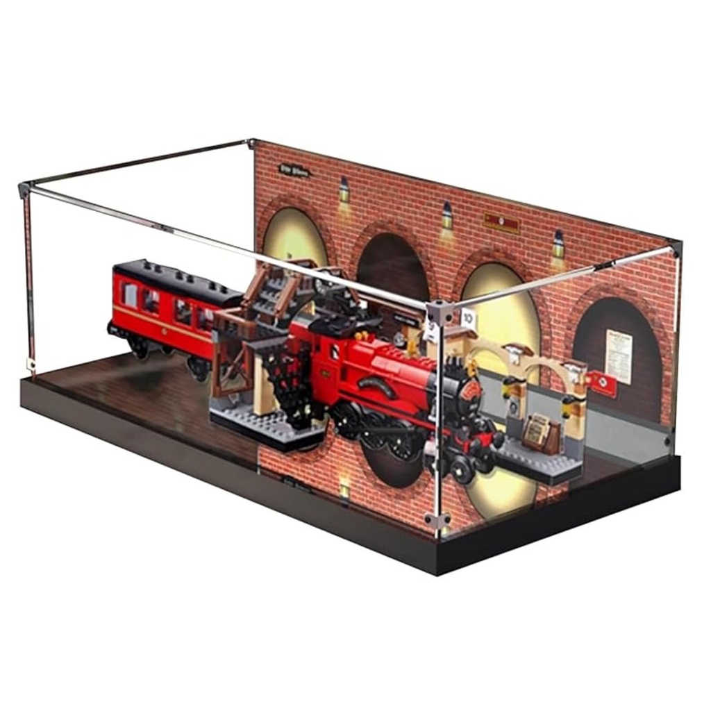 Acrylic 3mm Display Box for Lego 75955 Express Model Transparent Dustproof Display Box Storage Box Compatible with Lego 75955 Model Model Not Included