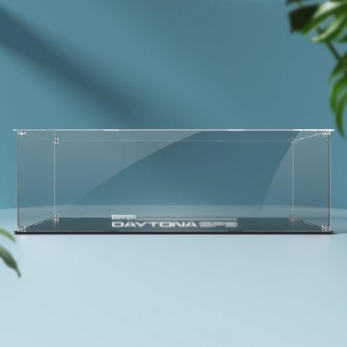 AZIZAT Acrylic Display Case Is Compatible with Lego 42143 SP3 Sports Car Model Collectibles Dustproof Clear Display Box only Storage Box 3mm transparent