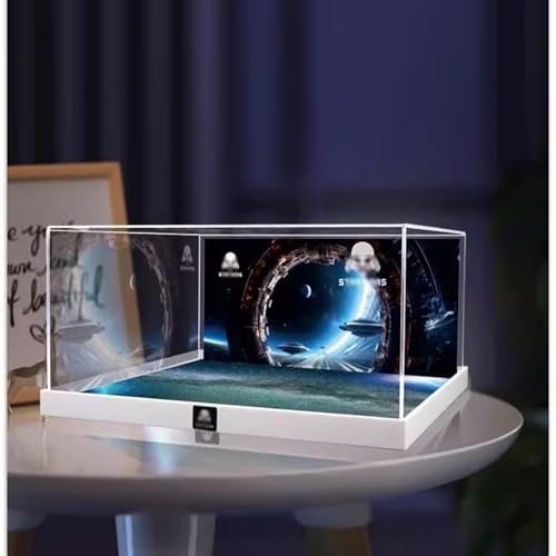 AZIZAT Acrylic Display Case It Is Compatible with Lego 75357 Ghost and Phantom Ship Model Collectibles Dustproof Clear Display Box only Storage Box 3mm Integrated