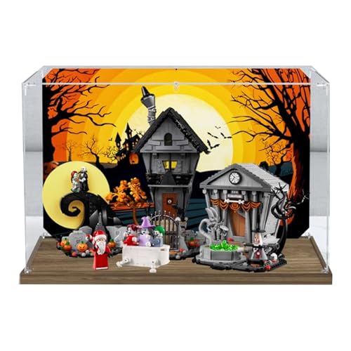 Acrylic Clear Display Case for Lego 21351 Christmas Eve Surprise Display BoxBuilding Block Collectibles Transparent Dustproof Showcase Storage Box Only Case Background 2