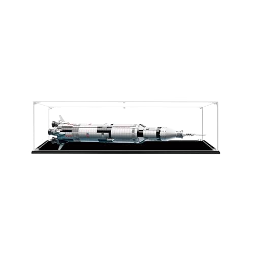 Acrylic Display Case for Lego 21309 NASA Apollo Saturn V Dustproof Transparent Clear Protective Case Compatible with Lego 21309 The model NOT included 2mm
