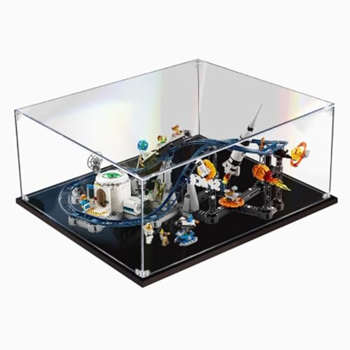 Acrylic Display Case for Lego 31142 Space CoasterDustproof Transparent Display Case Model Collection Display Case Model not included 2mm