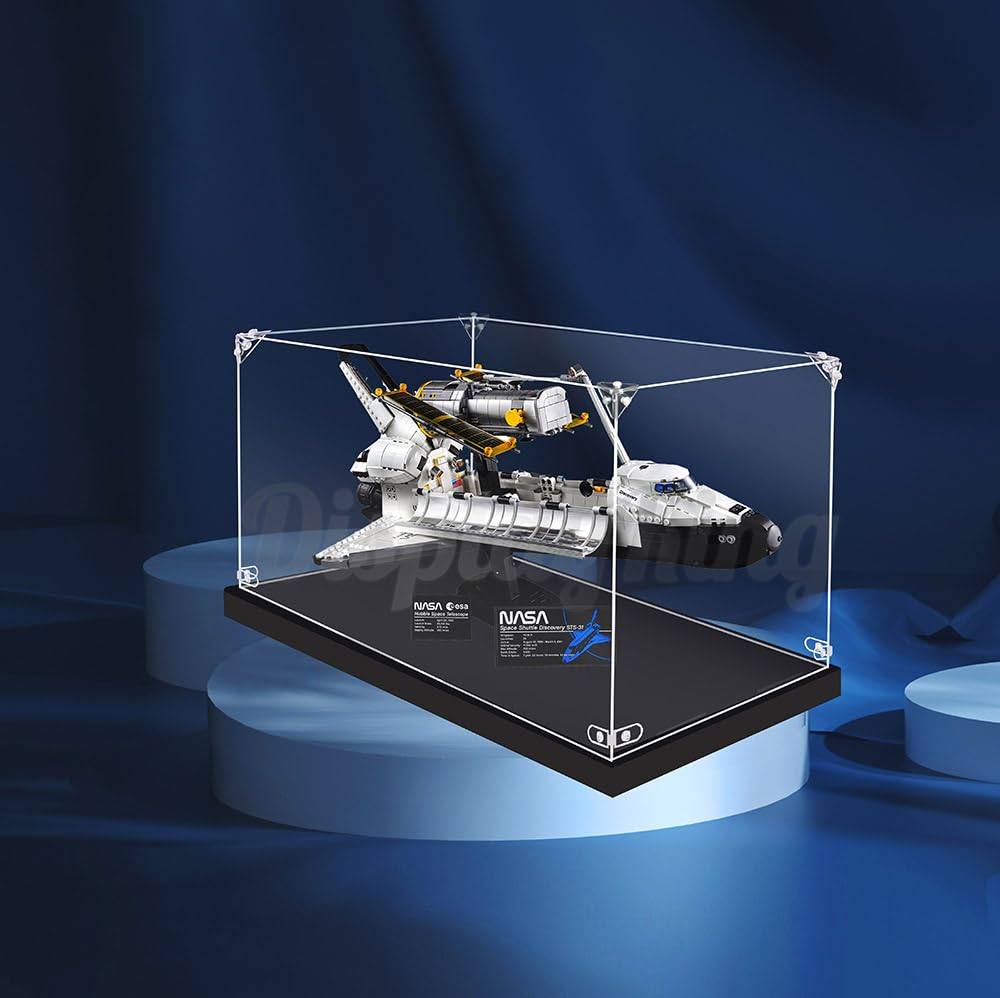 Acrylic Display case with Screw for Lego NASA Space Shuttle Discovery 10283Lego Set is not Included No Background